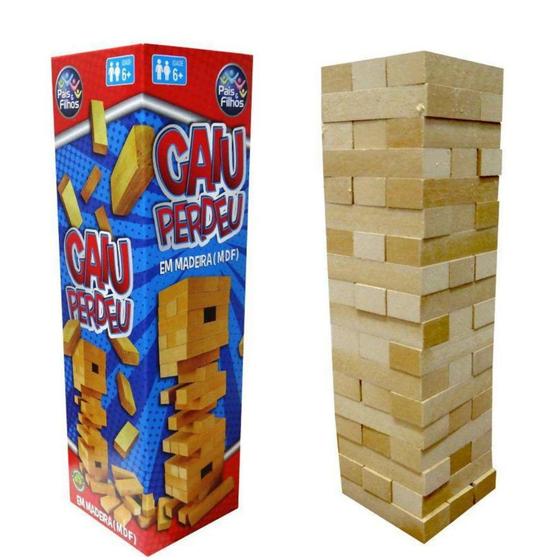 Jogo Torre de Equilibrio Caiu Perdeu blocos de montar 54 peças Menor preço em Jogo Torre de Equilibrio Caiu Perdeu blocos de montar 54 peças