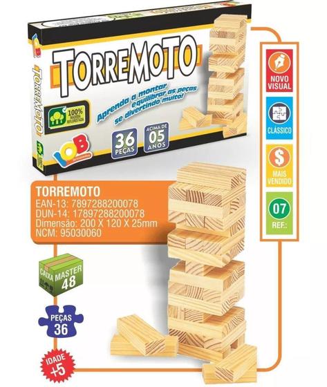 Imagem de Jogo Torremoto Torre Equilíbrio Mdf Estilo - IOB