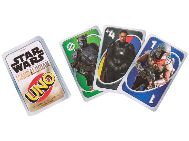 Jogo Uno Star Wars The Mandalorian Mattel Menor preço em Jogo Uno Star Wars The Mandalorian Mattel