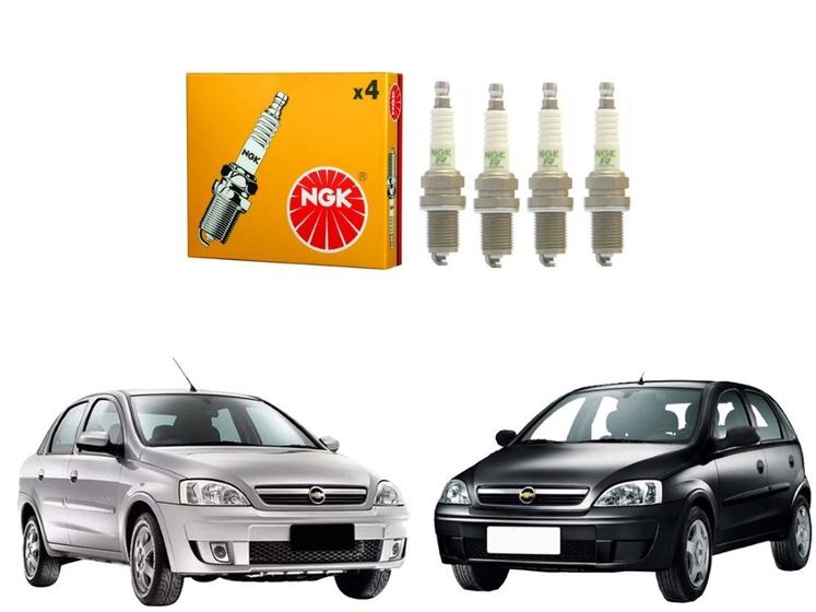 Imagem de Jogo velas ignição ngk chevrolet corsa frente montana 1.0 8v flex 2005 a 2015