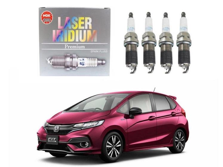 Imagem de Jogo velas ignição ngk honda fit 1.5 16v 2018 a 2020