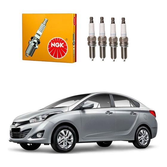 Jogo velas ignição ngk hyundai hb20s 1.6 16v 2013 a 2015 Menor preço em Jogo velas ignição ngk hyundai hb20s 1.6 16v 2013 a 2015