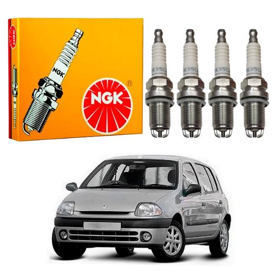 Imagem de Jogo velas ignição ngk renault clio 1.6 16v 2000 a 2002