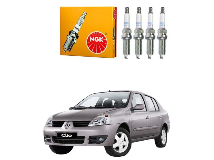 Jogo velas ignição ngk renault clio sedan 1.0 16v 2000 a 2016 - Outros ...