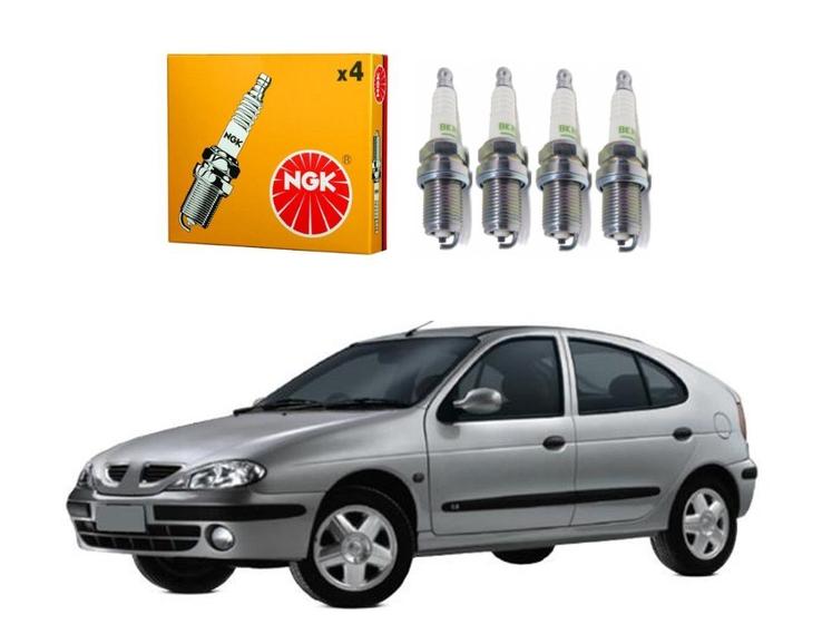 Imagem de Jogo velas ignição ngk renault megane 1.6 16v 1998 a 2003