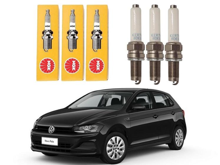 Imagem de Jogo velas ignição ngk volkswagen polo 1.0 12v 2017 a 2020