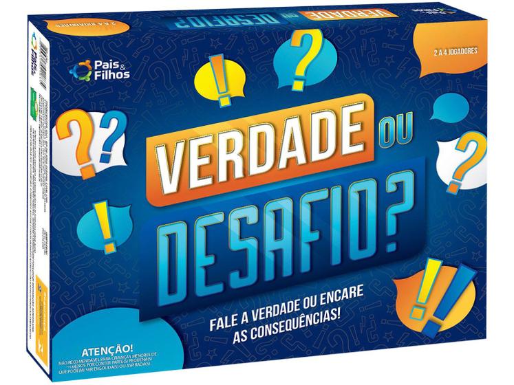 Imagem de Jogo Verdade ou Desafio Tabuleiro Pais e Filhos