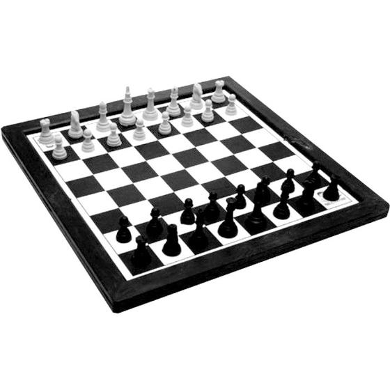 Imagem de Jogo xadrez e trilha plástico grande - dutati - fjn