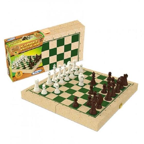Imagem de Jogo xadrez tradicional madeira - xalingo