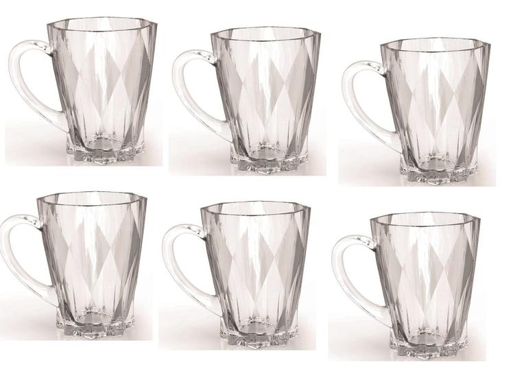 Imagem de Jogo Xícara Café Chá Orio 6 Peças 210 Ml