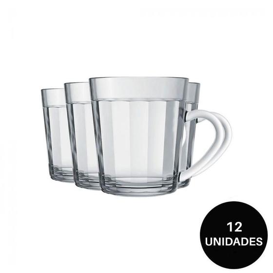 Imagem de Jogo Xícaras Café Estilo Copo Americano 270Ml Nadir 12 Peças