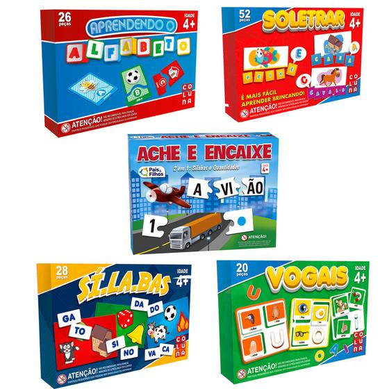 Jogos Alfabetização Educacional Alfabeto + Silabas + Soletras + Vogais ...