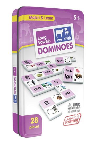 Imagem de Jogos educativos de ação Junior Learning Long Vowel Dominoes