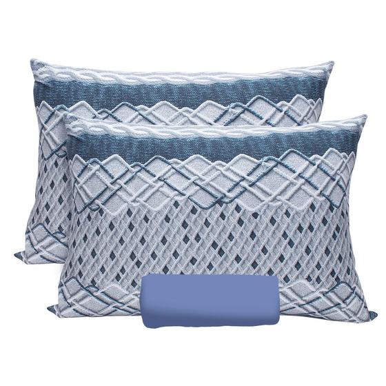 Imagem de Jogos Lençol Cama Queen Size Portallar 3 Peças Com Elástico