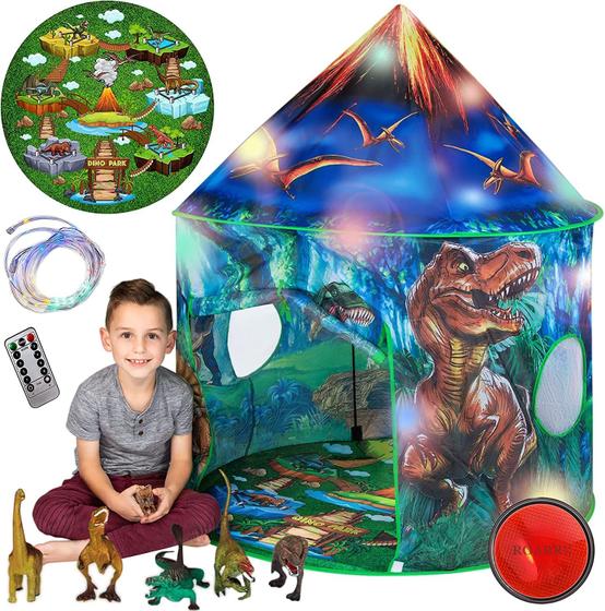 Imagem de Jogue Tent Toy para desfrutar de dinossauros Pop Up para crianças em ambientes internos e externos