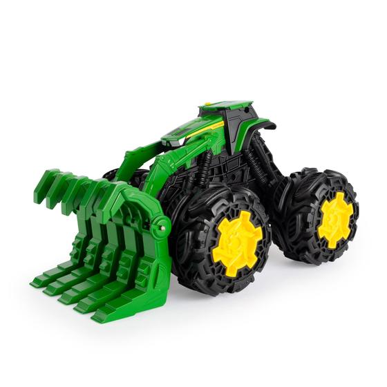 Imagem de John Deere Toddler Toys, trator Monster Treads Rev Up para crianças, 10 polegadas, verde, idades 3+