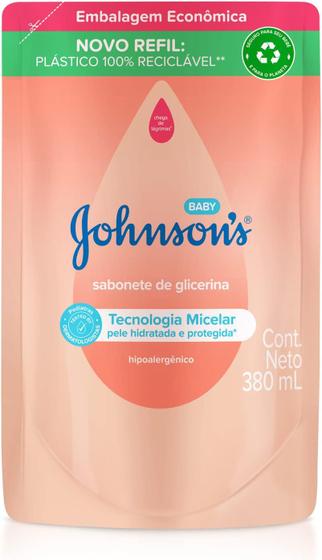 Imagem de Johnson's Baby Refil Sabonete Líquido Glicerina Da Cabeça Aos Pés - 380ml