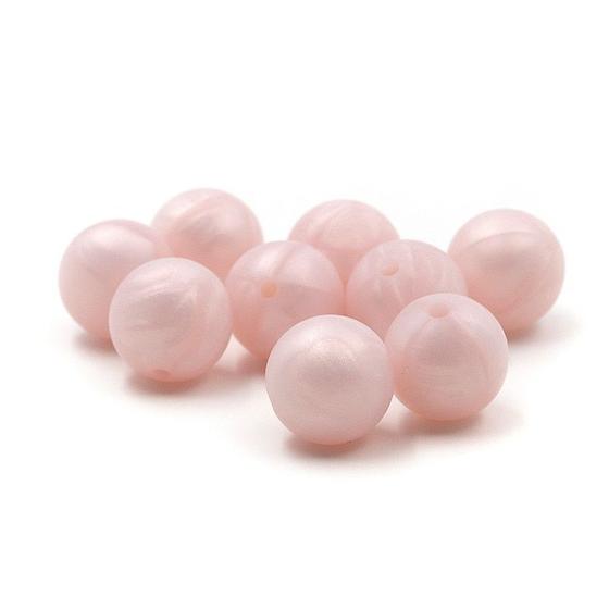 Imagem de JOJOCHEW 100pcs 9mm-19mm rosa claro silicone contas baby teet