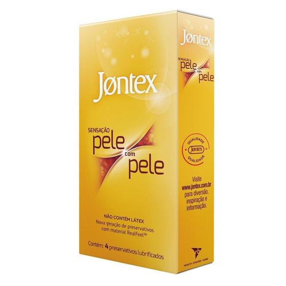 Imagem de Jontex preservativo sensação pele com pele de 4 unidades