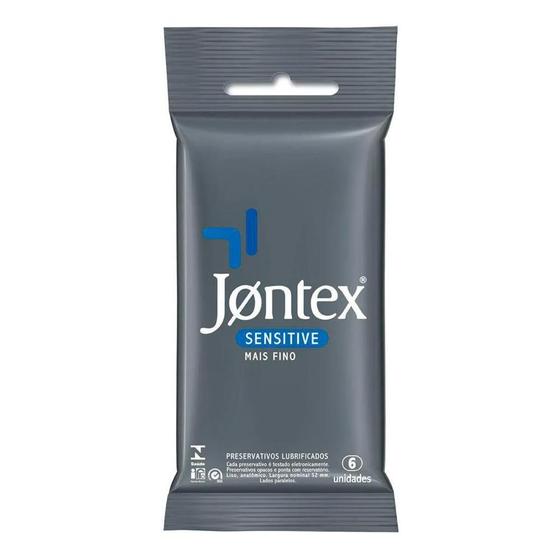 Imagem de Jontex preservativo sensitive + fino com 6 unidades