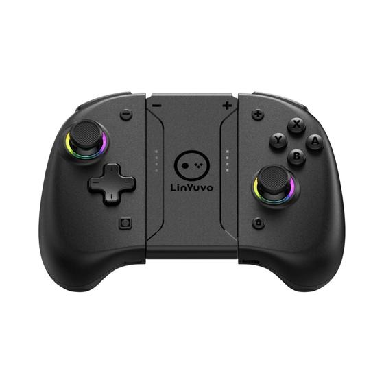 Imagem de Joy-pad Sem Fio Linyuvo KS37 Meteor Light para Nintendo Switch OLED - Programável com Giroscópio e Turbo