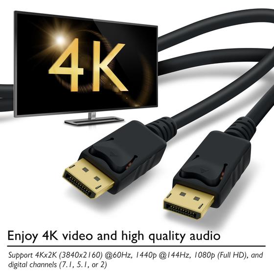 Js Tech Cabo Displayport 1.4A G-Sync 144Hz 8K 1.8M Blindado Menor preço em Js Tech Cabo Displayport 1.4A G-Sync 144Hz 8K 1.8M Blindado