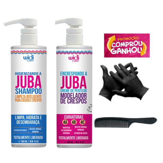 Imagem de Juba Shampoo 500ml + Encrespando 500ml Widi Care