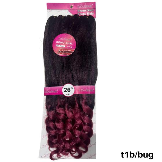 Imagem de Jumbo Dsoar Hair Ondulado Trança Box Boho Curl 400 Gramas