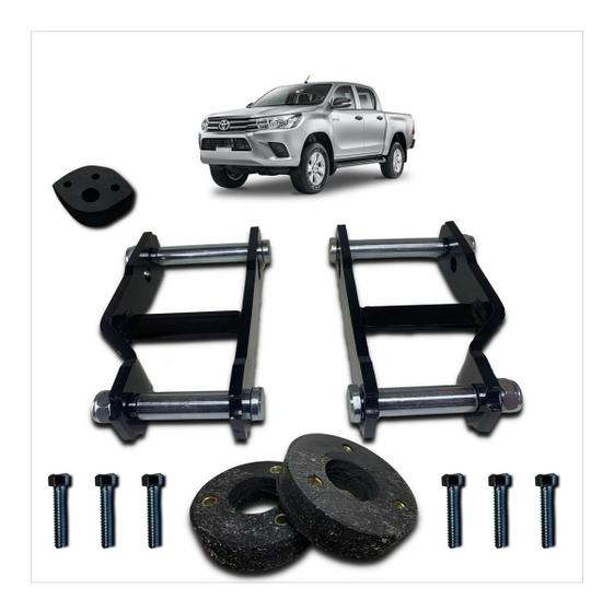 Imagem de Jumelo Para elevar Hilux até 2 polegadas +Kit lift Dianteiro