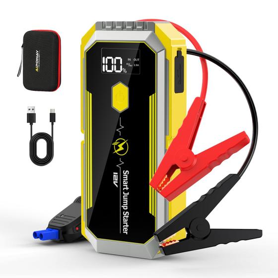 Imagem de Jump Starter AIPOWAY 5000A - Pacote de Bateria 26800mAh