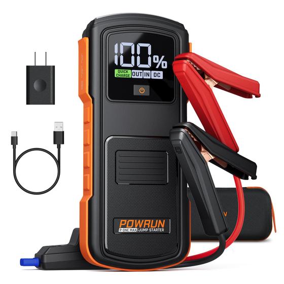 Imagem de Jump Starter Powrun P-ONE MAX 4000A - Para Carros a Gasolina/Diesel até 10.0L