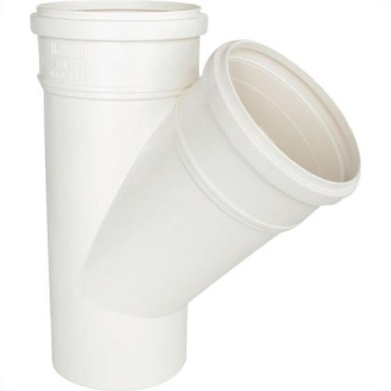 Imagem de Juncao Esgoto Plastilit 100 X100 Branco - Kit C/10 Unidades