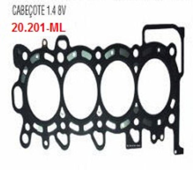 Imagem de Junta Cabeçote 20201-ML Honda Fit 1.4 8v 03/08 I-DSIi-li 2A - Li 3A- Multilayer - Chapa Aço -