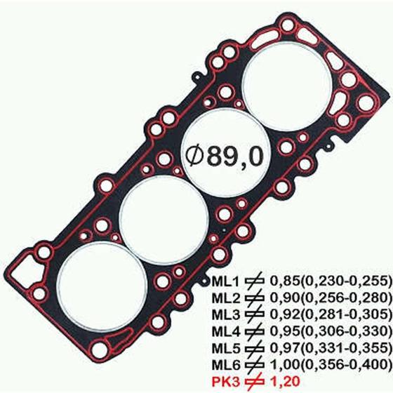 Imagem de JUNTA CABECOTE para FRONTIER SEL 2.5 16V 13/ (1.20MM) (FIBRA