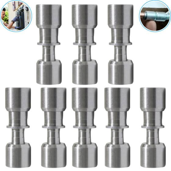 Imagem de Junta Conexão Uniao Lokring 5/16 X 5/16 Aluminio Kit 8Pç