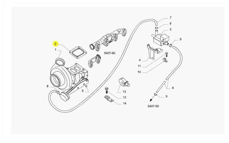 Imagem de Junta da Mesa da Turbina 98451118 Iveco