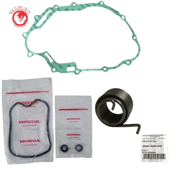 Junta Tampa Válvula + Mola + Guarnição + Retentor Titan 150 - Honda/Valflex Imagem de Junta Tampa Válvula + Mola + Guarnição + Retentor Titan 150
