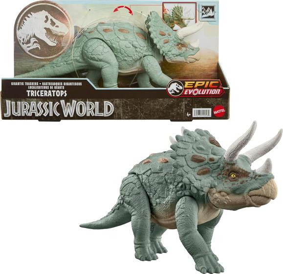 Imagem de Jurassic World Dinossauro Triceratops Rastreadores Gigantes Mattel HTK79