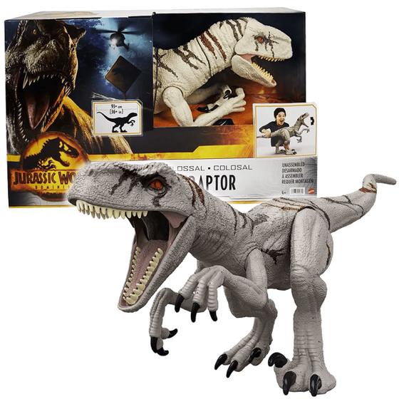 Jurassic World – Dinosaurio Atrociraptor GWC97, Figura De 7 Pulgadas Con Articulaciones Móviles Y Realidad Aumentada, Para Niños De 3+