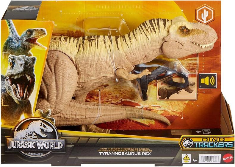 Imagem de Jurassic World Tyrannosurus Rex Caçada No Deserto Com Som - Mattel HNT62