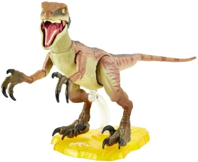 Imagem de Jurassic World Velociraptor Echo 6 polegadas (15,24 cm) Figura de Ação Colecionável com Detalhes Autênticos de Filme, Juntas Móveis e Suporte de Exibição de Figuras para idades 8 e up