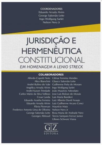 Imagem de Jurisdicao e hermeneutica constitucional - em homenagem a lenio streck - GZ EDITORA
