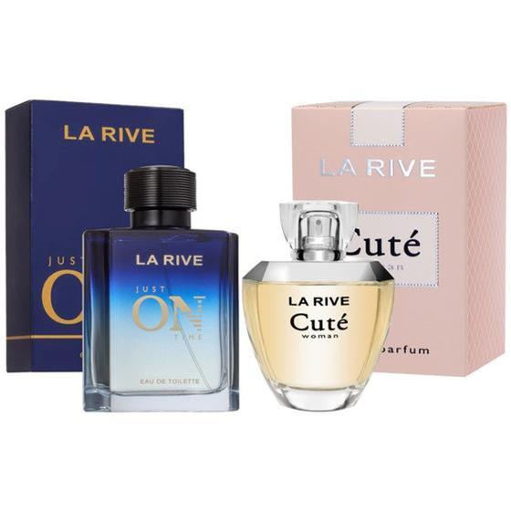 Imagem de Just On Time Masculino e Cuté Feminino La Rive 100ml Perfume