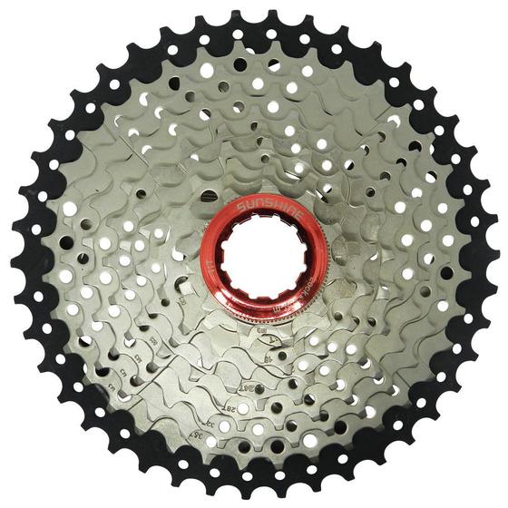K-7 Cassete Sunshine 10v 11/42 Cinza/preto Menor preço em K-7 Cassete Sunshine 10v 11/42 Cinza/preto