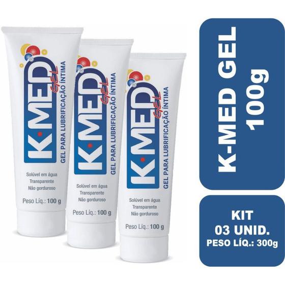 K-MED Gel Lubrificante 100G Kit com 3 unidades Menor preço em K-MED Gel Lubrificante 100G Kit com 3 unidades