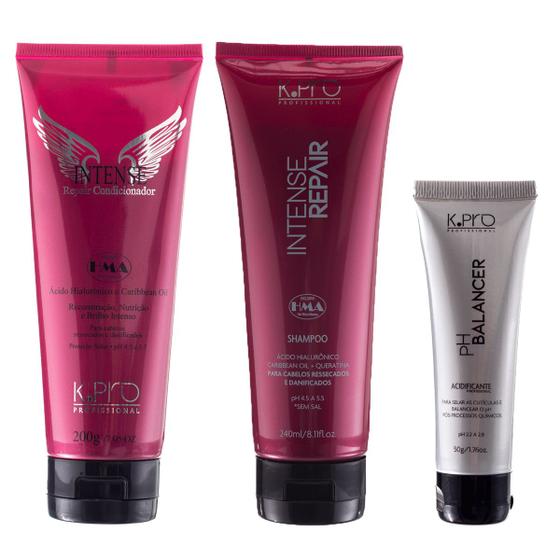 Imagem de K.Pro Intense Shamp 240ml + Cond 200ml e pH Balancer 50ml