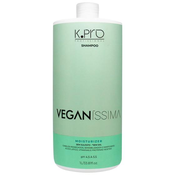 Imagem de K.pro Shampoo Moisturizer Veganíssima Vegano Sem Sal 1L