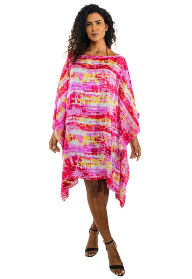 Imagem de KAFTAN Vestido Amplo Bata Estampado Acetinado