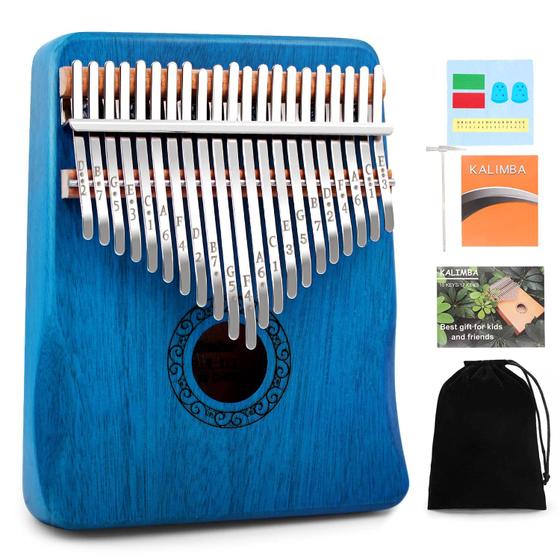 Imagem de Kalimba YUNDIE de 21 Teclas - Piano de Polegar Azul