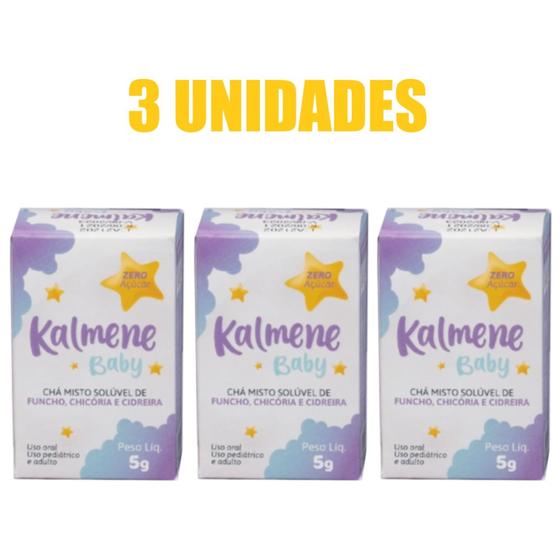 Imagem de Kalmene baby 5g kit com 3 frascos - calmante e digestivo para recém nascidos